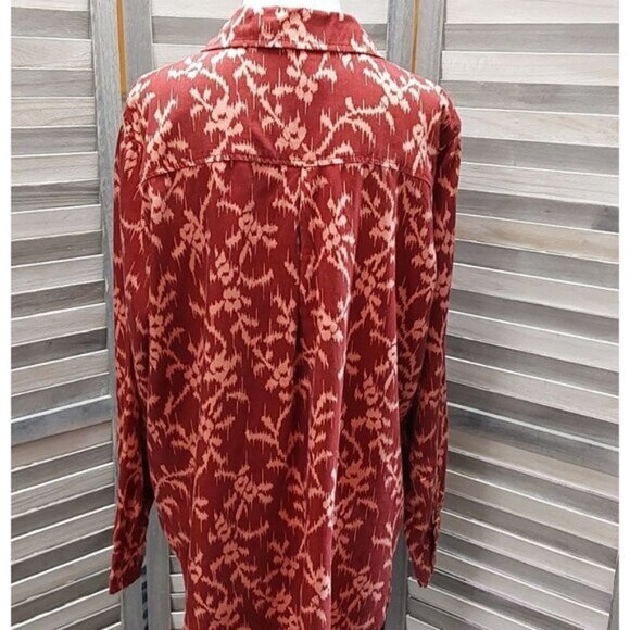 Women's Long Sleeve Button-Down Shirt | Knox Rose  | Large - Picture 9 of 13